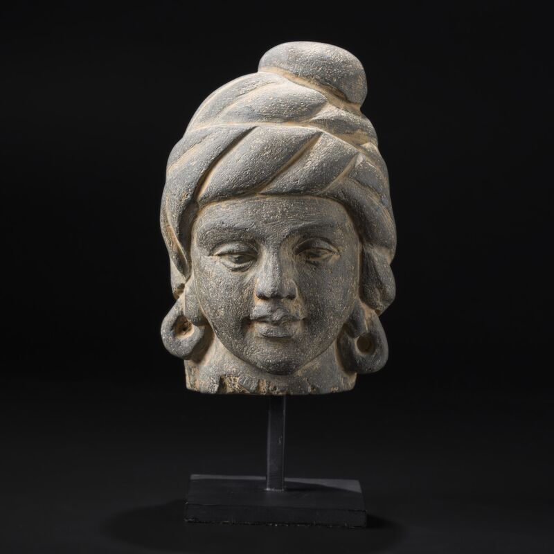 Head of a Bodhisattva in a Looped Turban