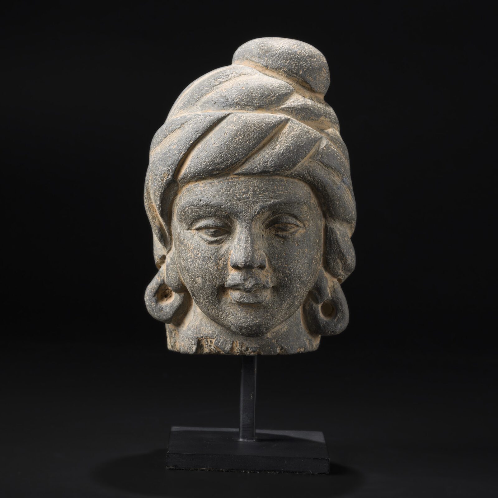 Head of a Bodhisattva in a Looped Turban