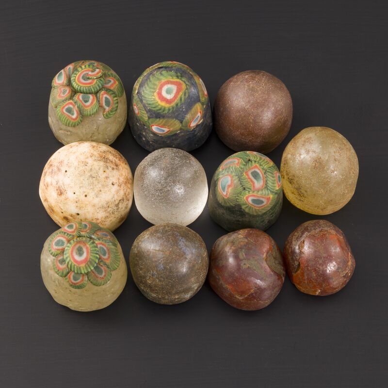 Group of Eleven Beads