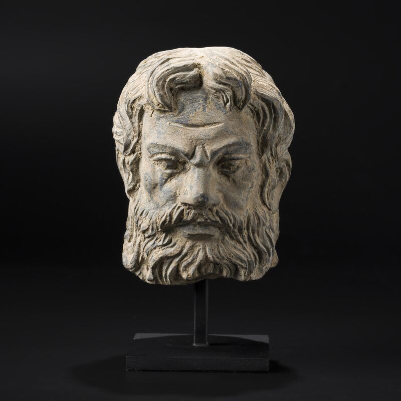 Head of a Fierce Bearded Guardian