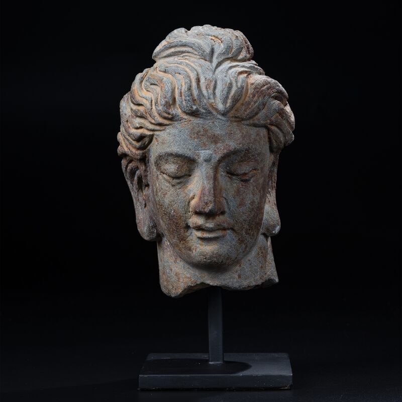 Head of the Buddha with Waved Hair