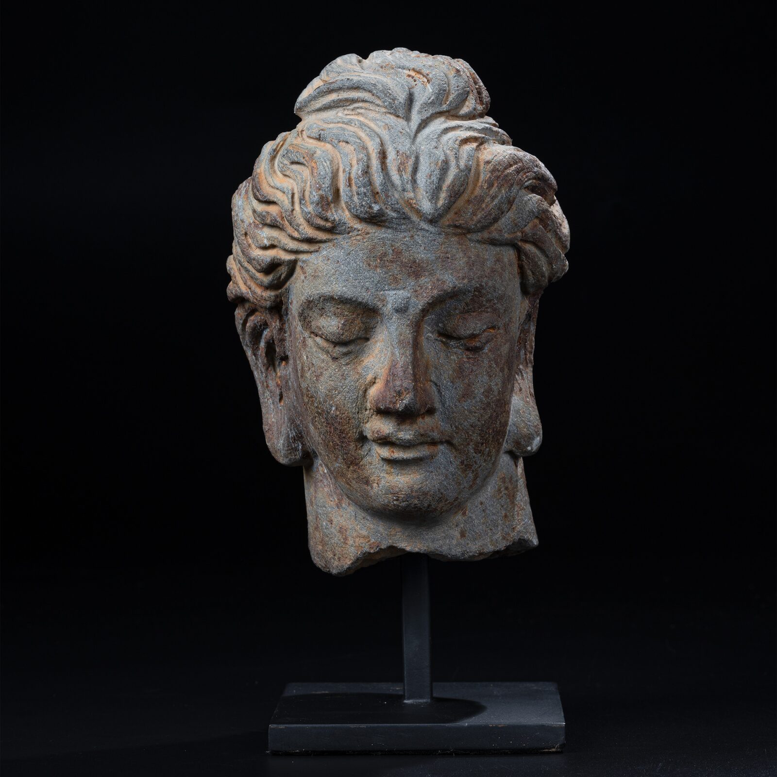 Head of the Buddha with Waved Hair