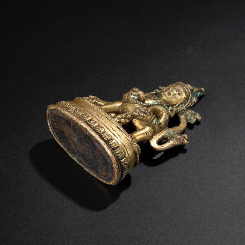 Seal Surmounted by a Seated Wealth Deity