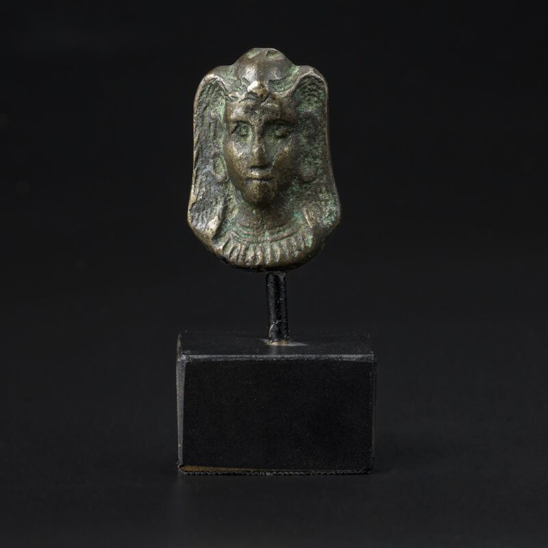 Small Bust of a Woman in a Winged Headdress